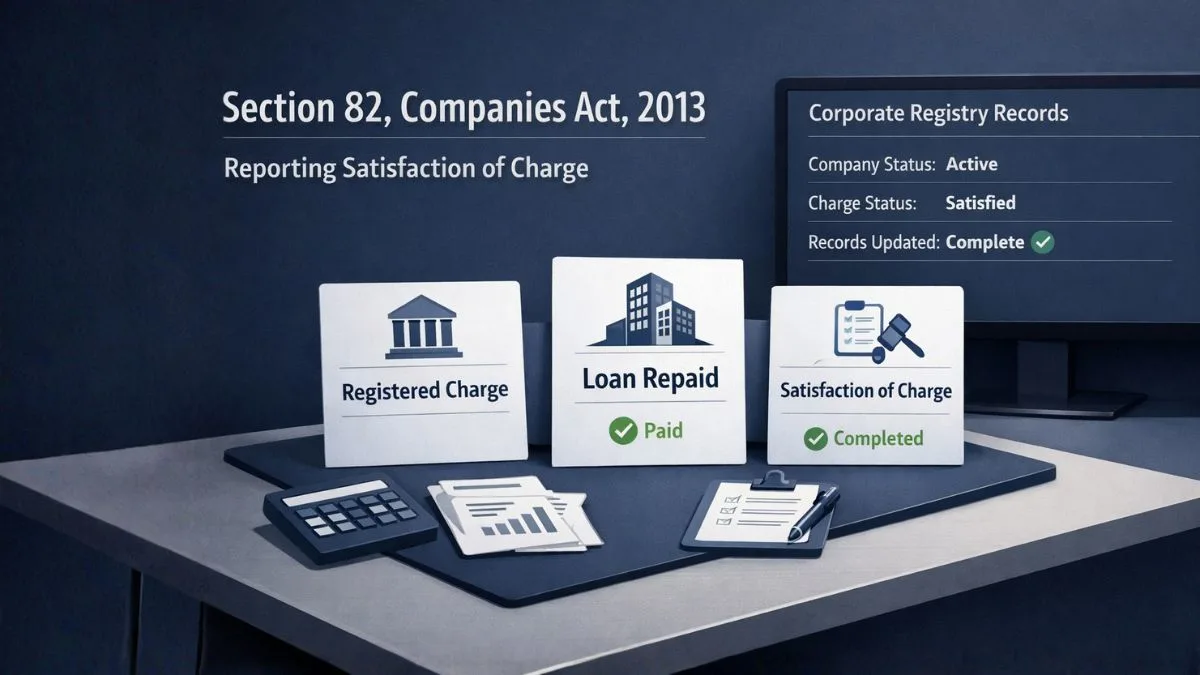 Section 82 of Companies Act 2013: Satisfaction of Charge