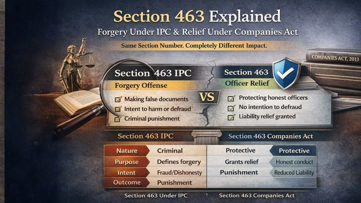 Section 463 Explained: Forgery Under IPC & Companies Act