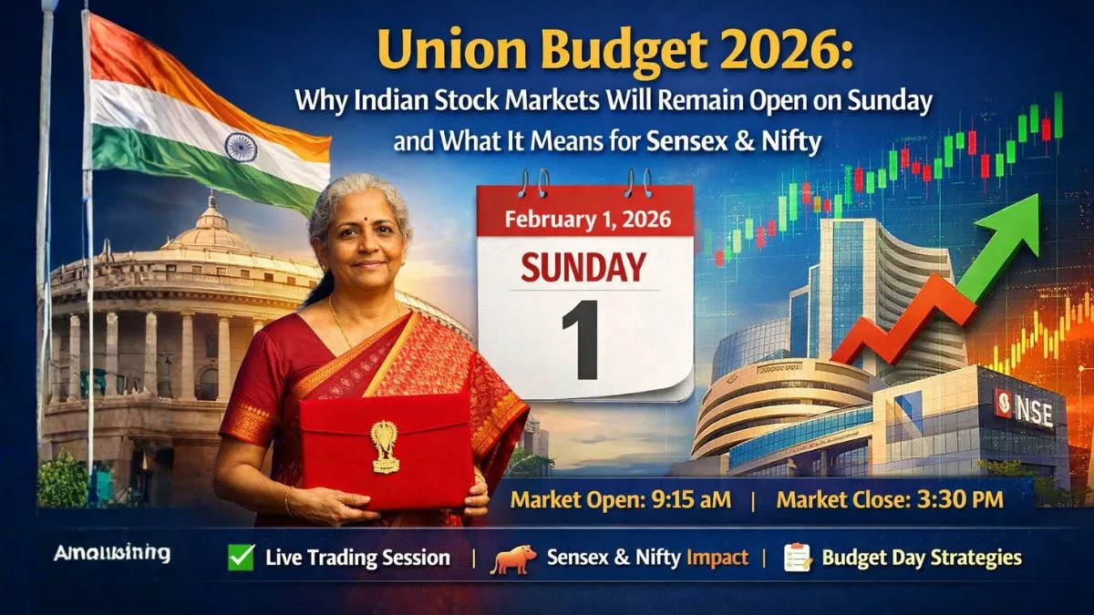 Union Budget 2026: Why Indian Stock Markets Will Remain Open on Sunday ...