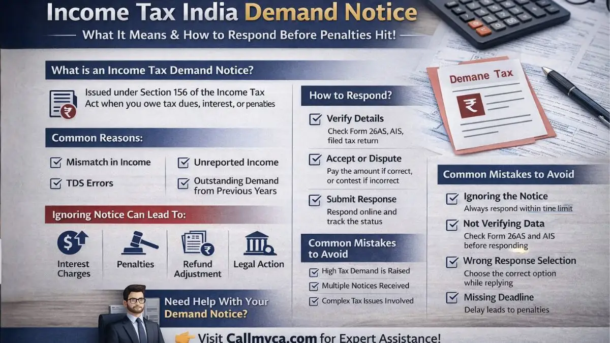 Income Tax India Demand Notice: What It Means & How to Respond Before ...