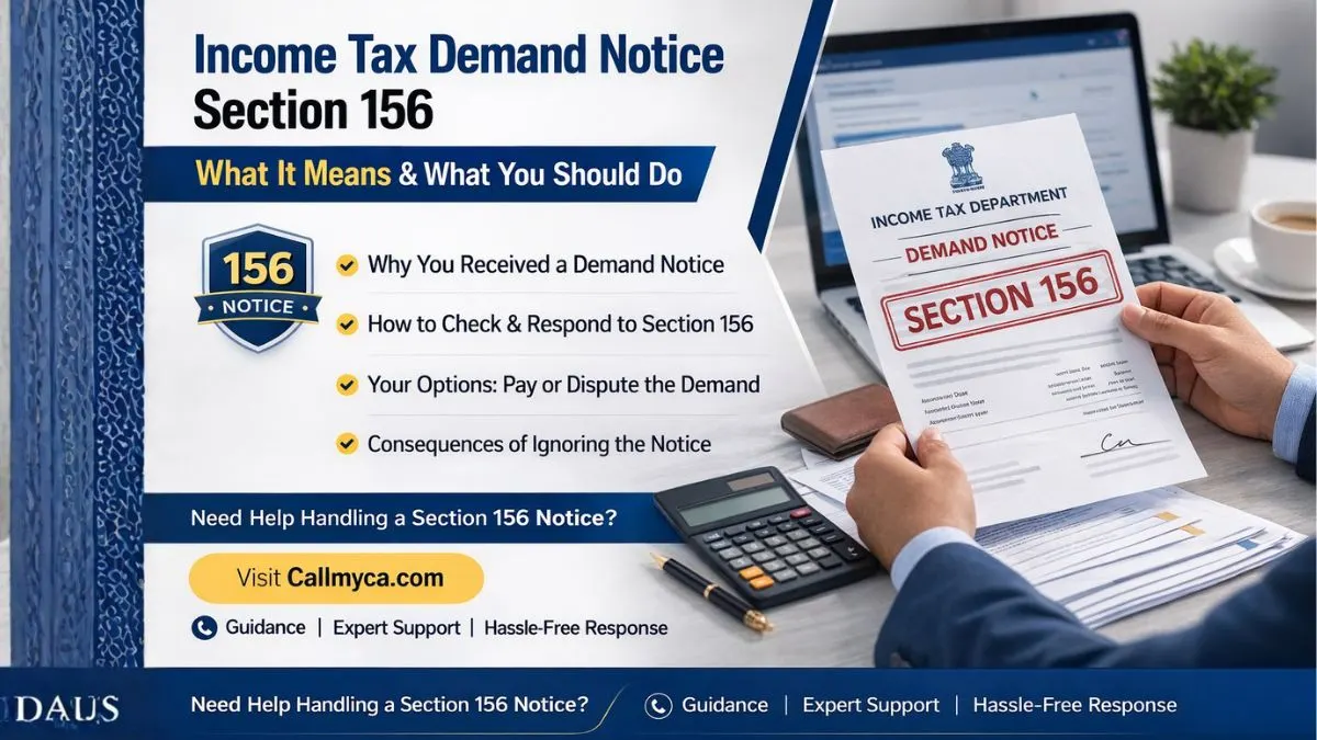 Income Tax Demand Notice Section 156 – What It Means and What You Should …